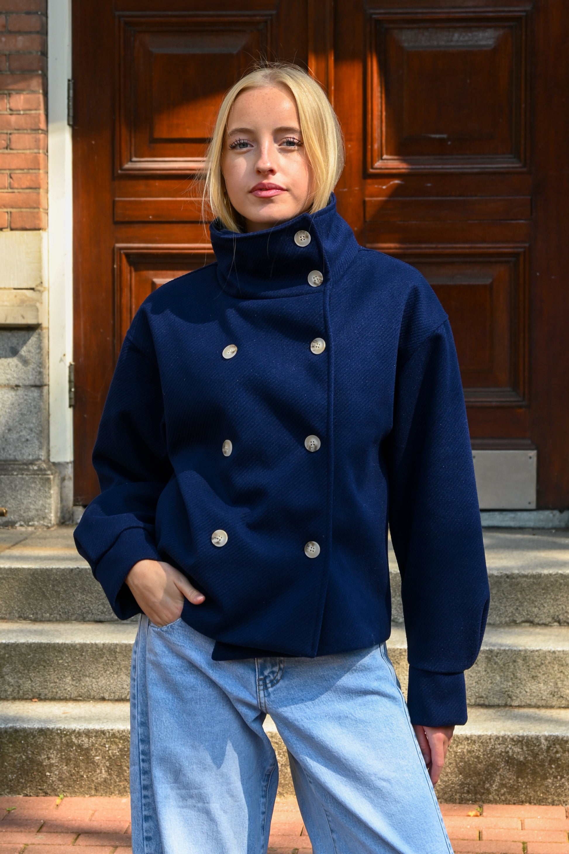 Olivia-Jacke - Marineblau