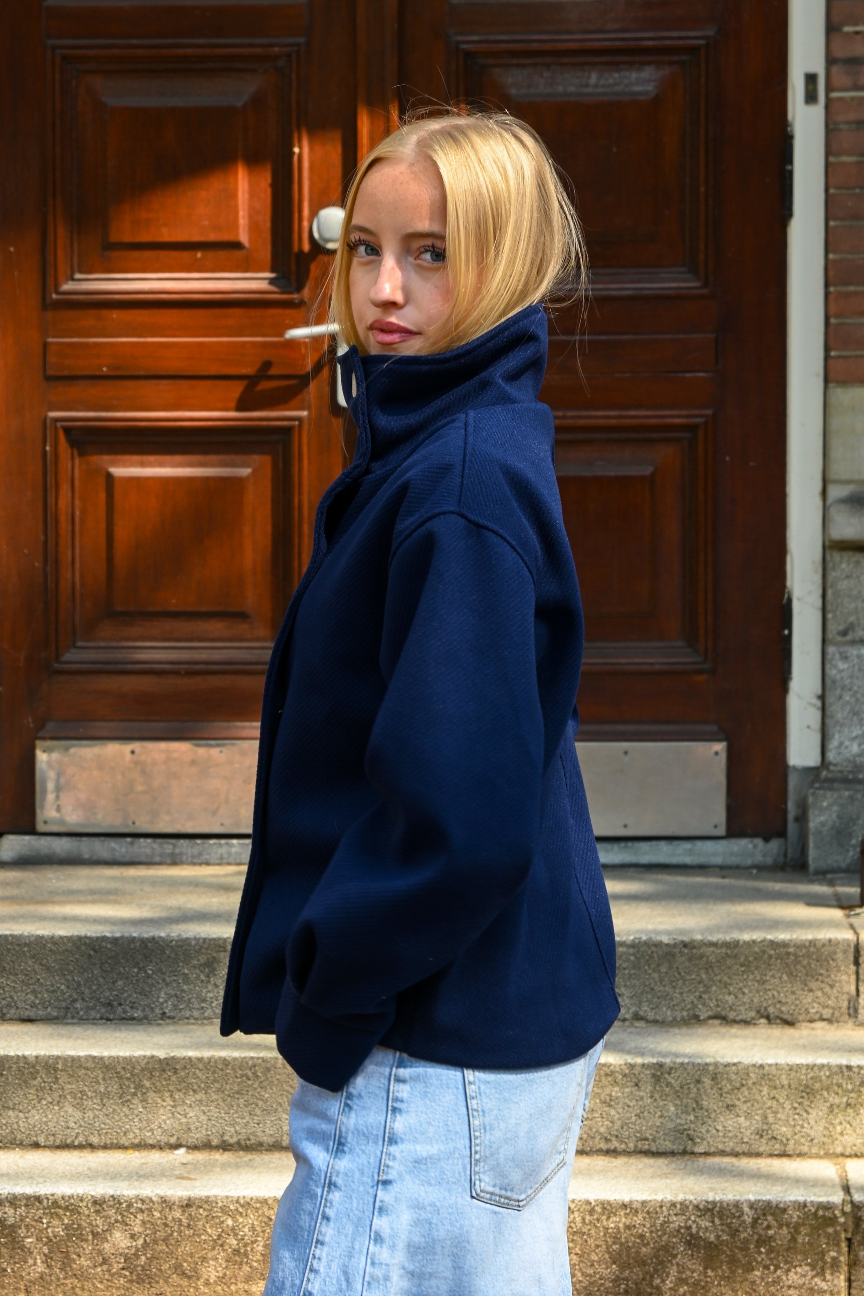 Olivia-Jacke - Marineblau