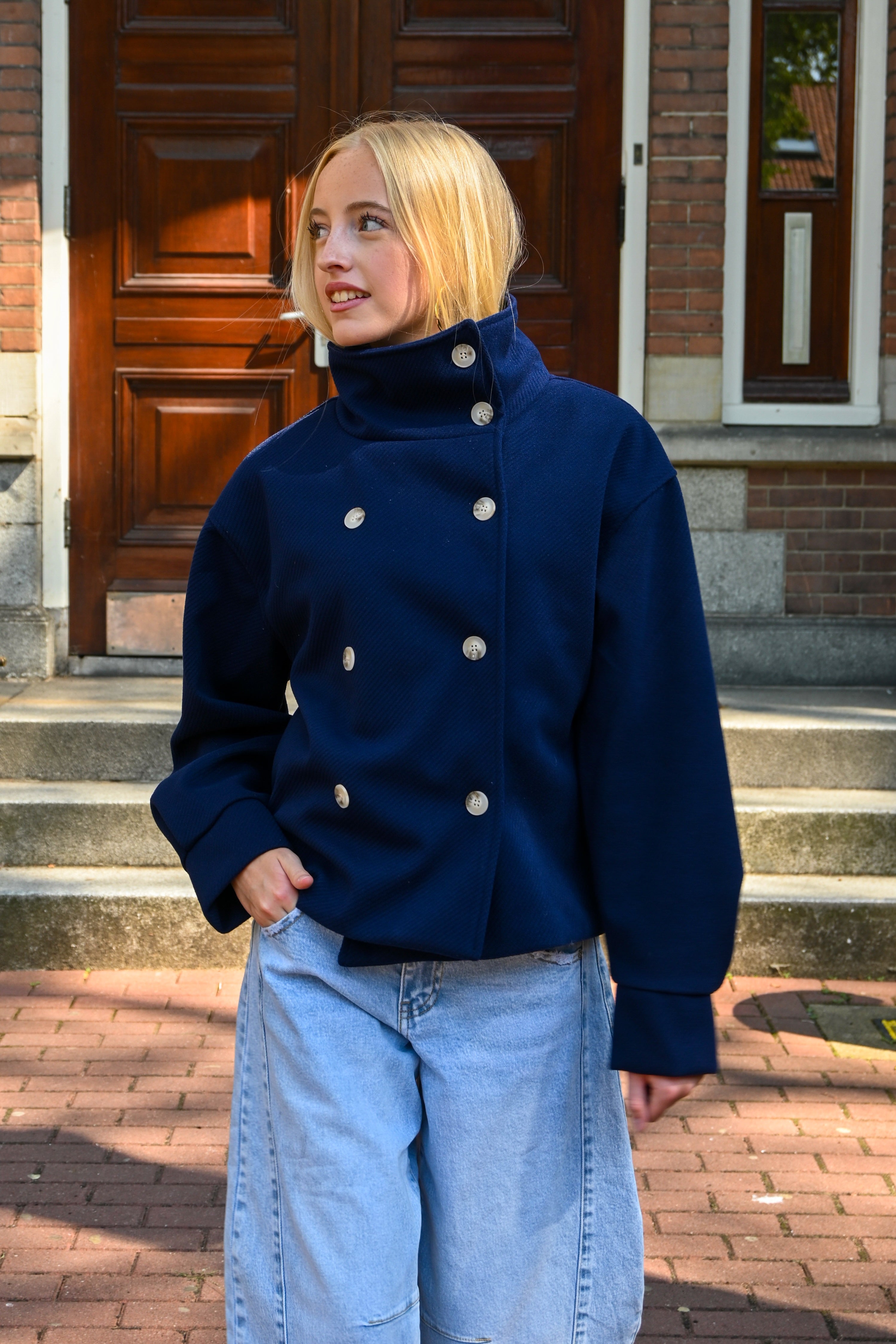 Olivia-Jacke - Marineblau
