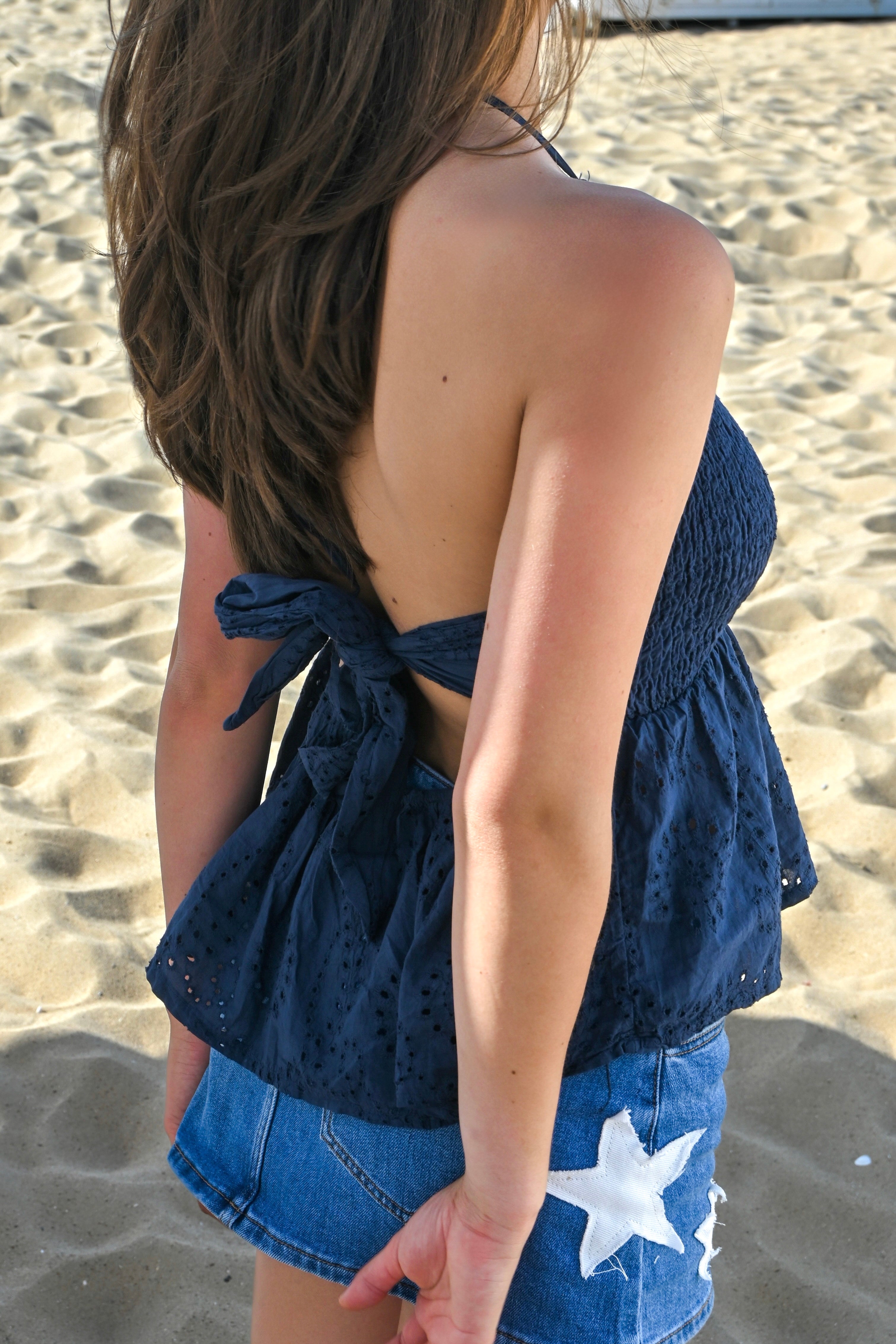 Sommer Pop-Top - Marineblau