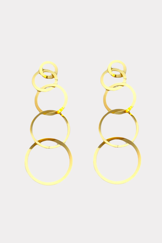 Dancing in circles earrings - goud