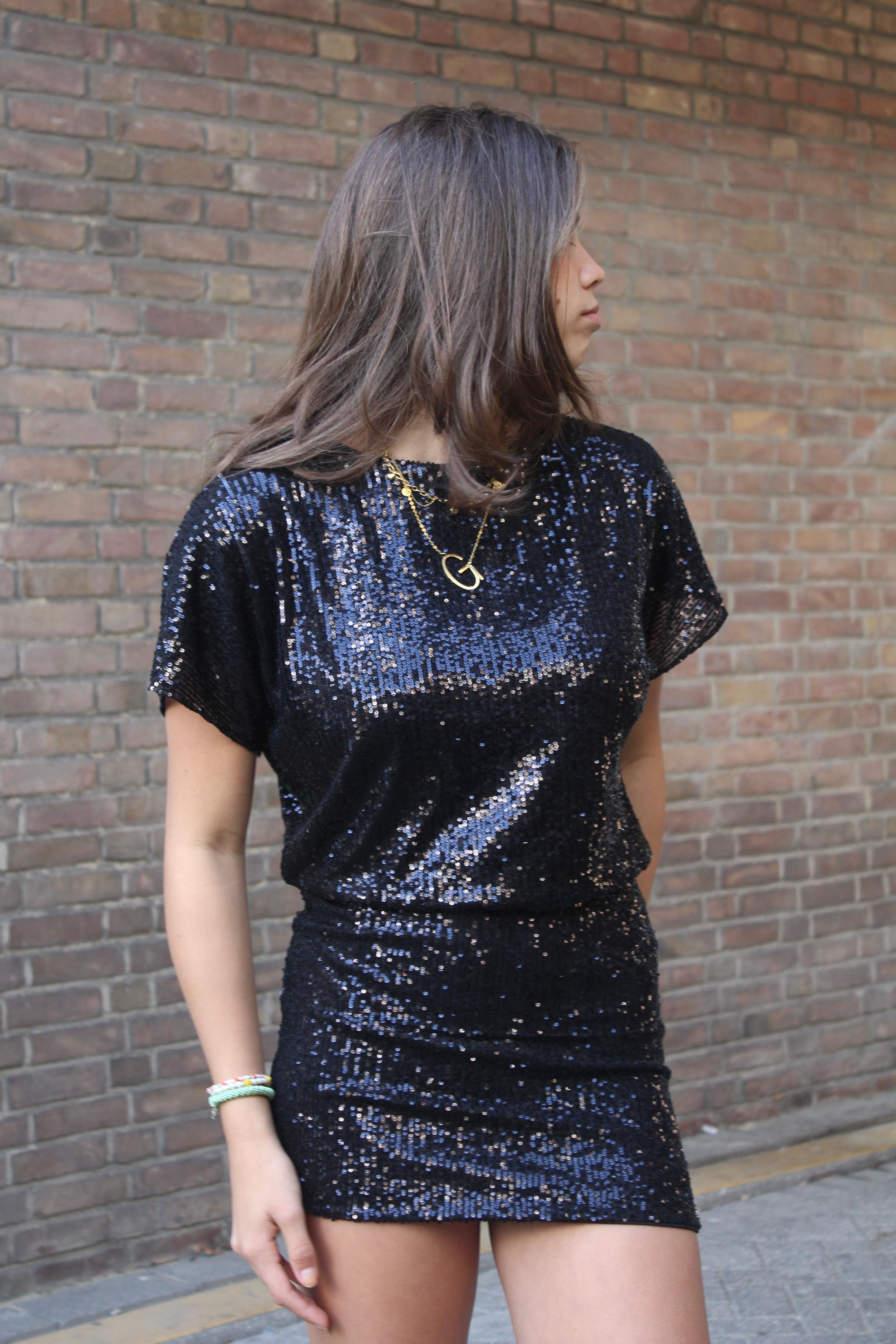 Robe en pierre - noir