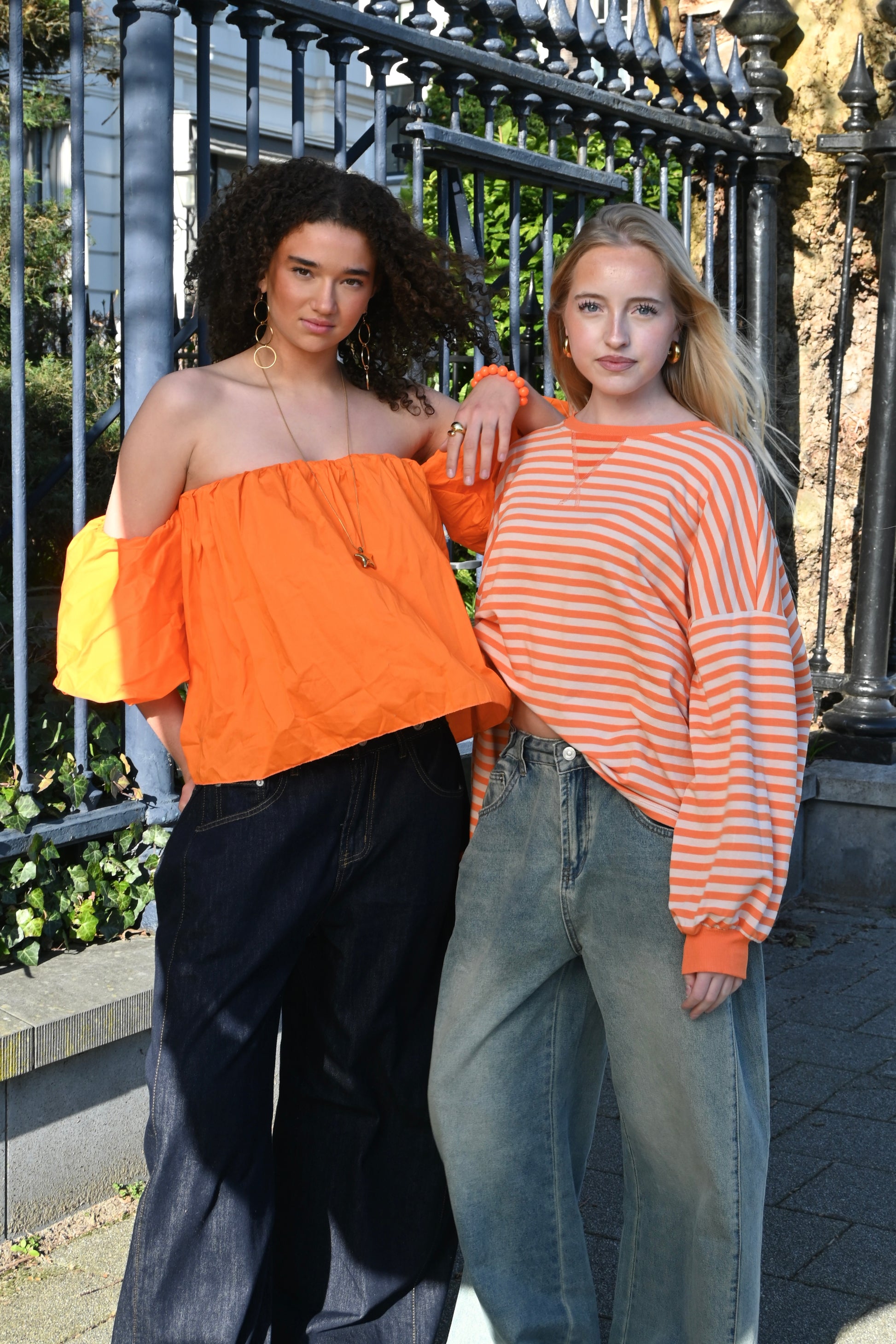 Eloise blouse - oranje - Fashiontiger 2