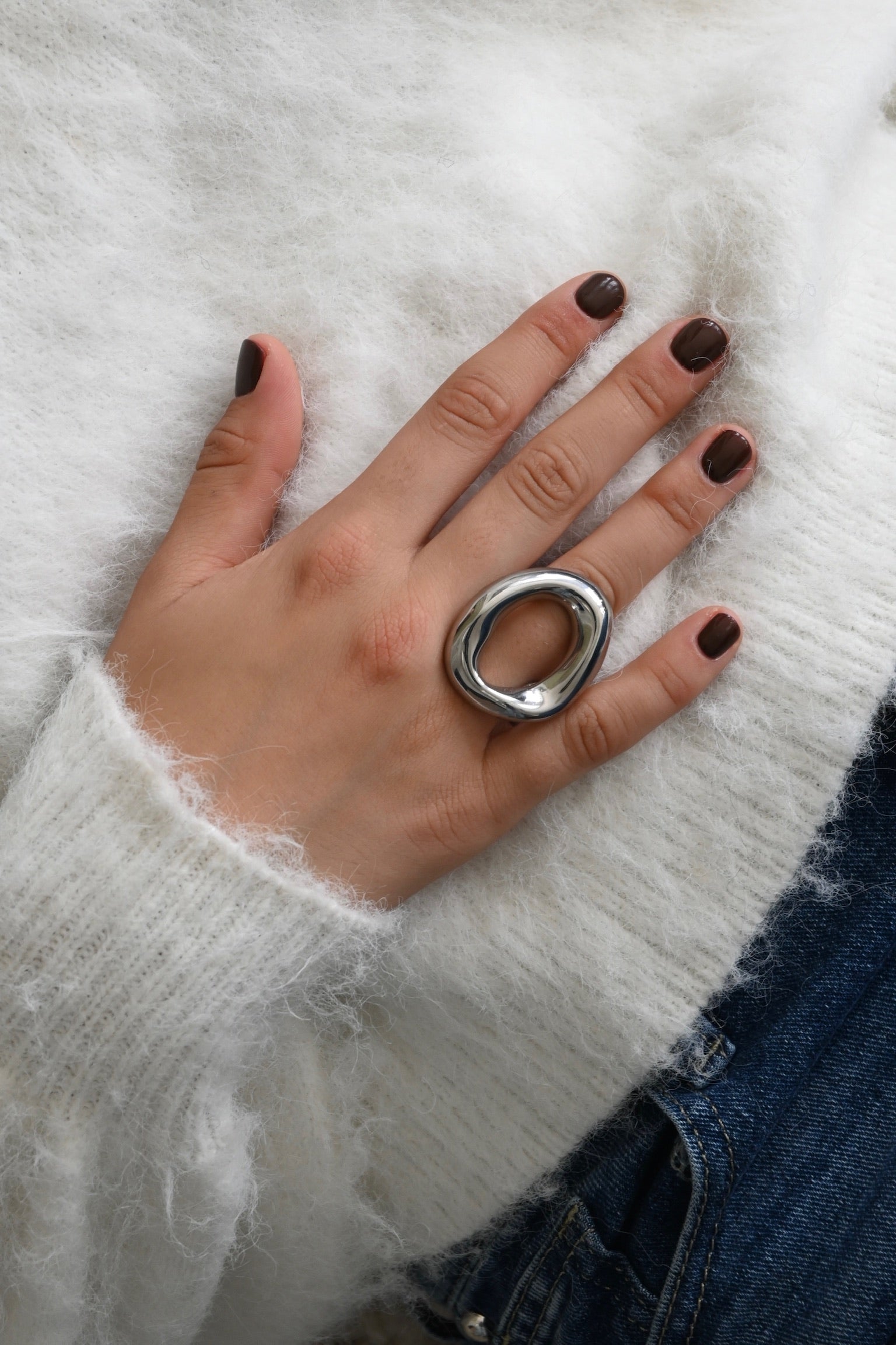 Oops ring - silver