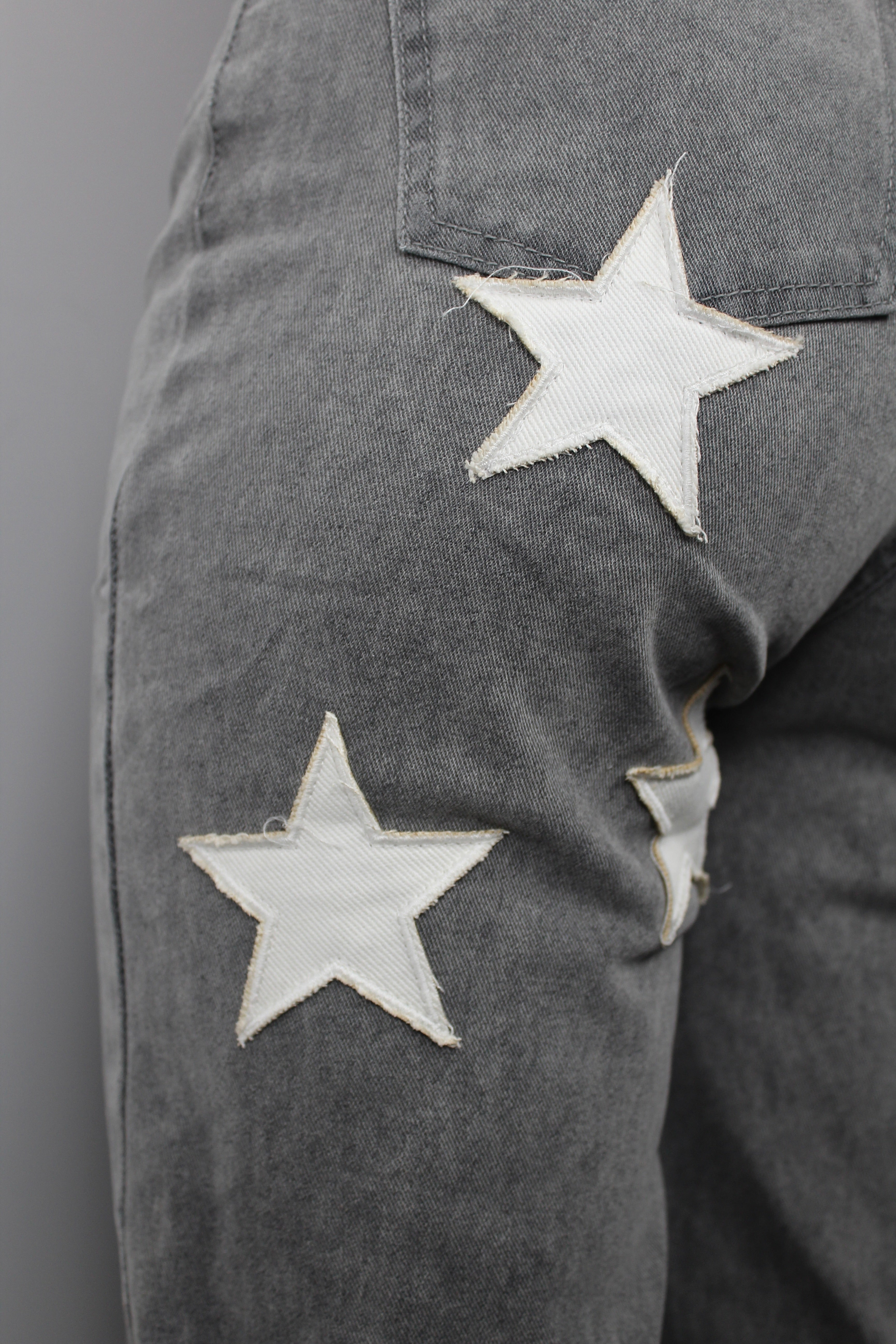 Counting stars jeans - grey/white