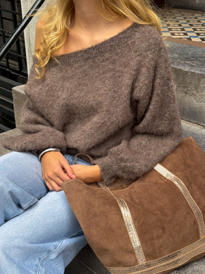 Sac tendance - taupe/or