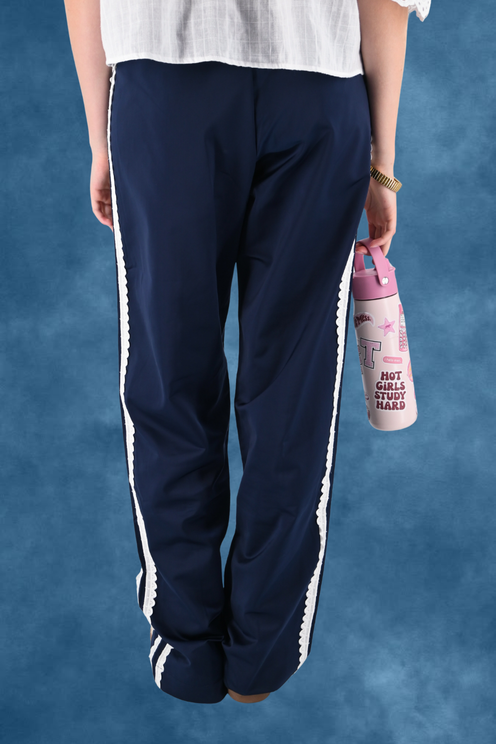 FT lace pants - navy - Fashiontiger 5