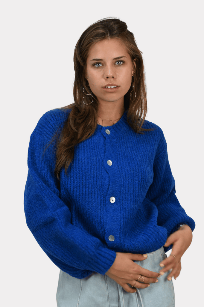 Brooklyn cardigan - cobalt