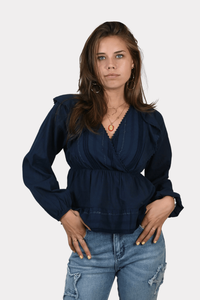 Holly blouse - navy