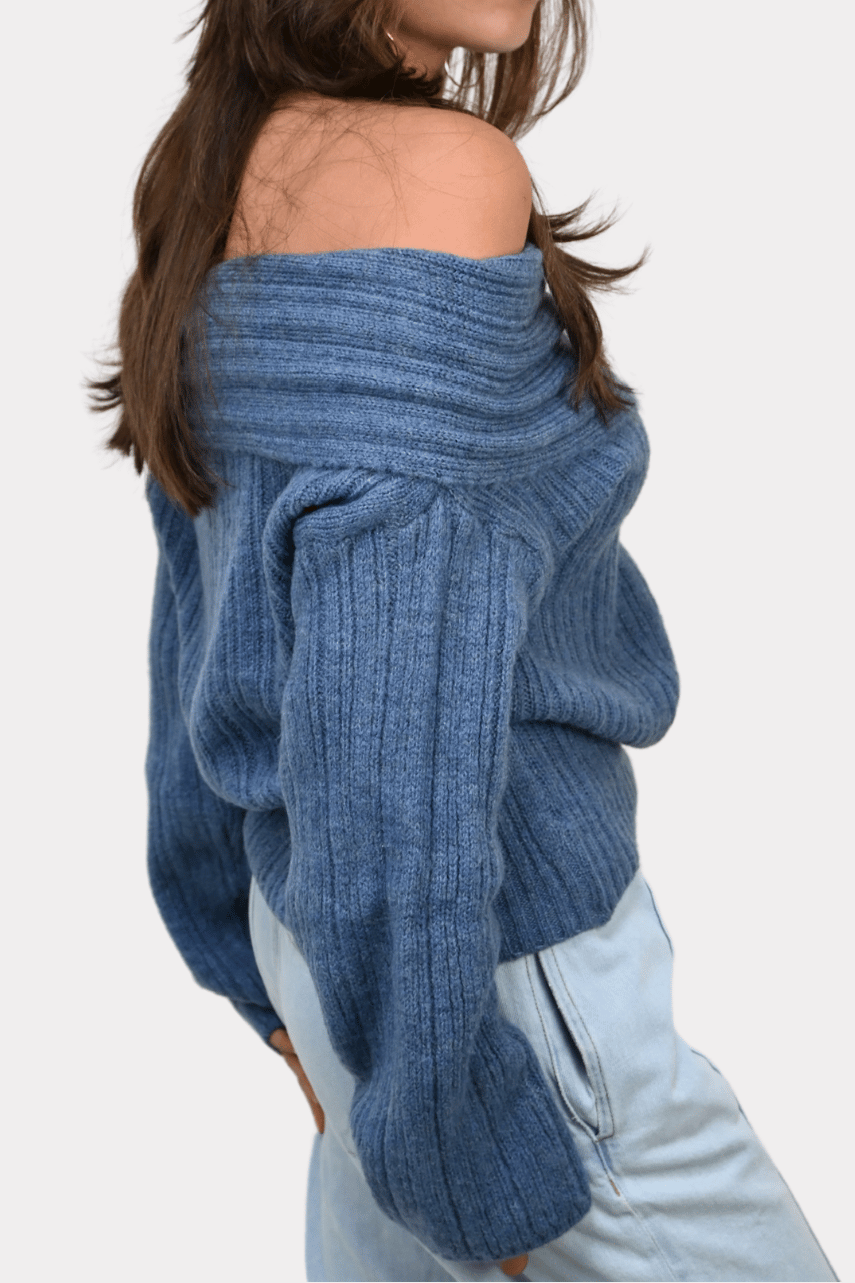 Maxime knit off shoulder - jeans