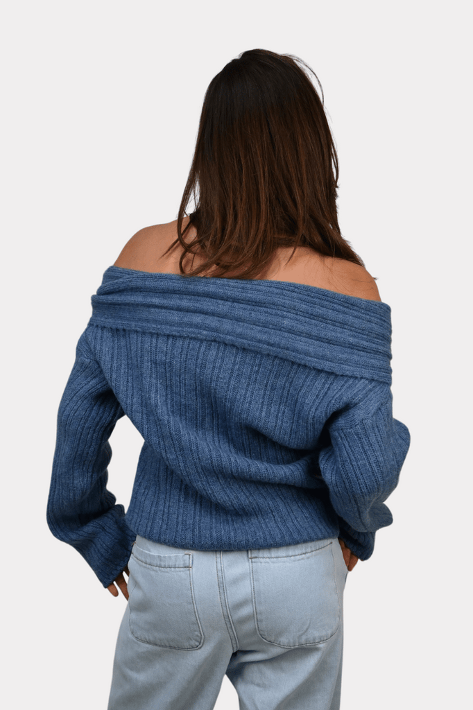 Maxime knit off shoulder - jeans