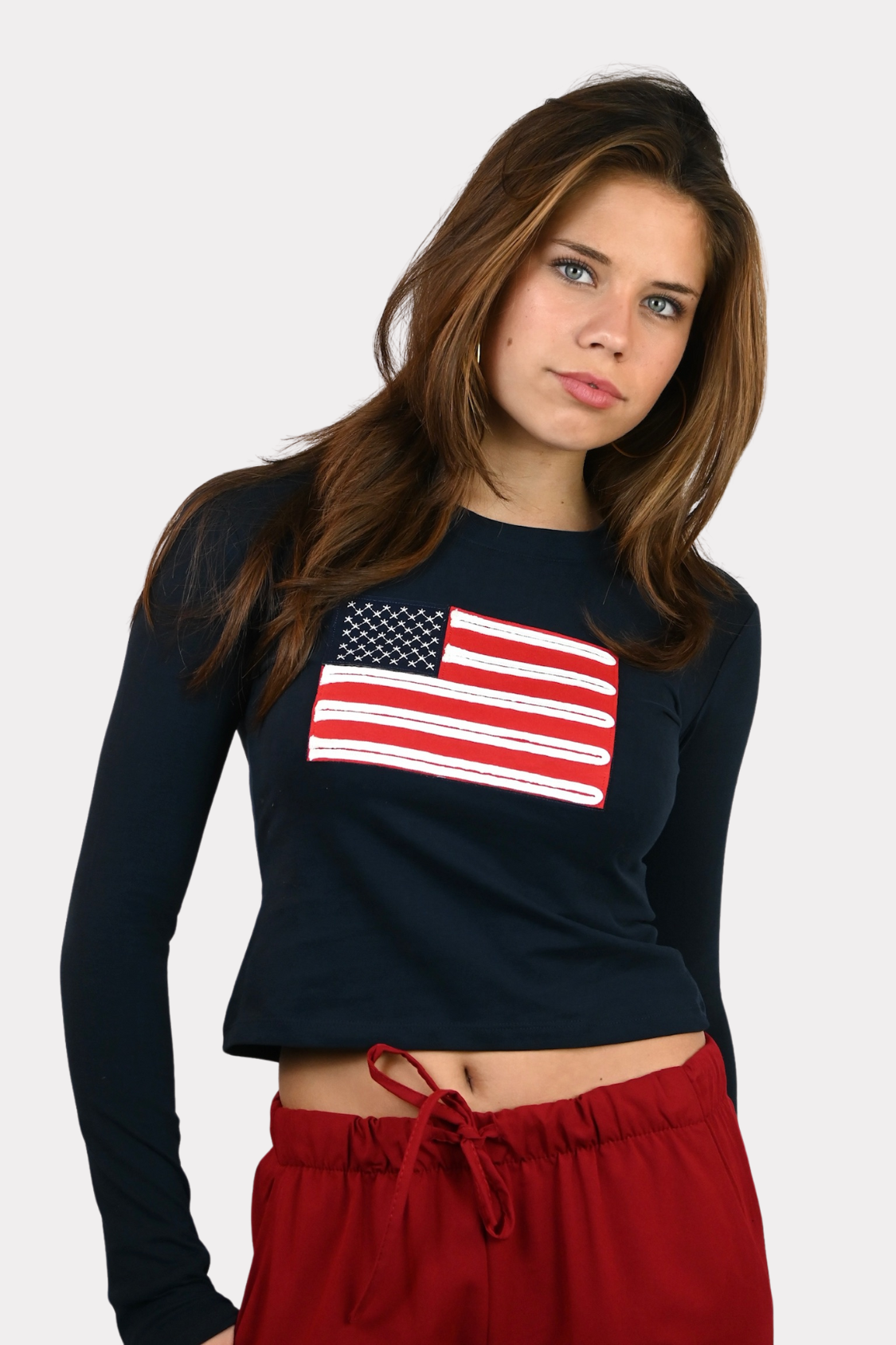 Flag-t-shirt-long-sleeve-navy-fashiontiger-2