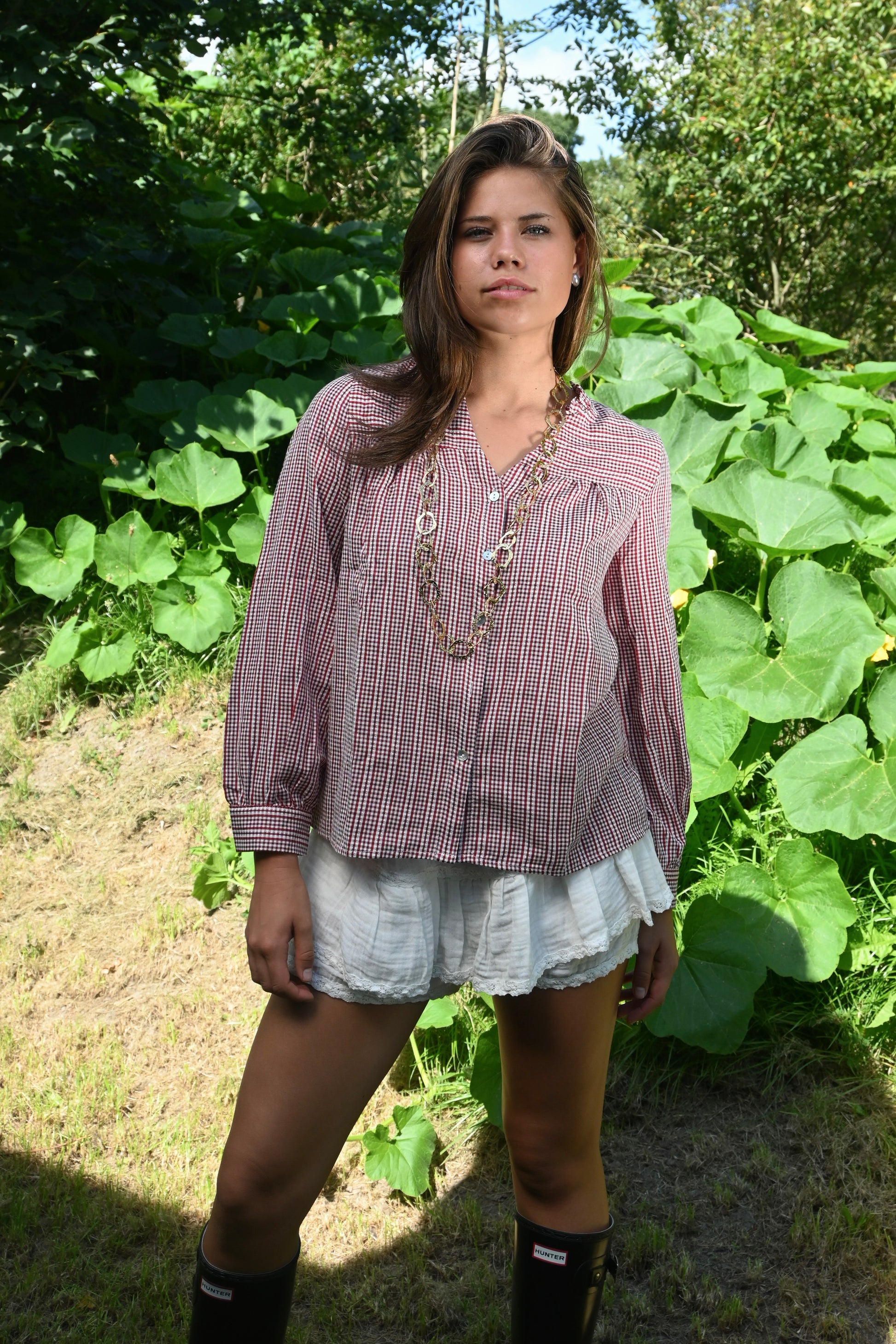 Guilia blouse - rood - fashiontiger