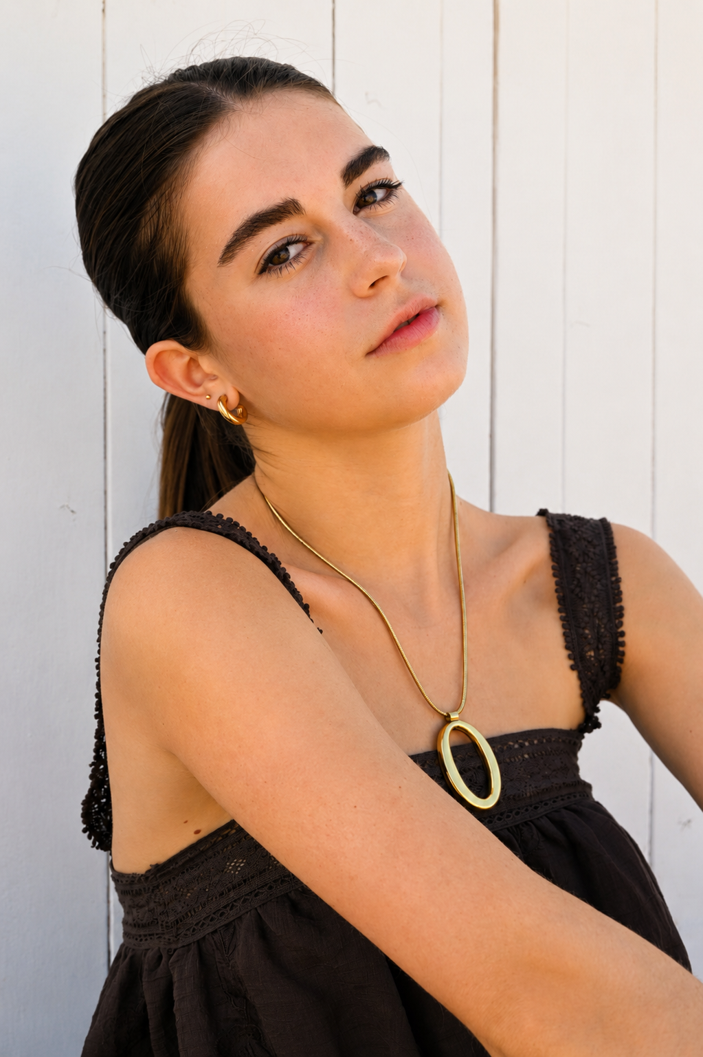 Halo collier - or