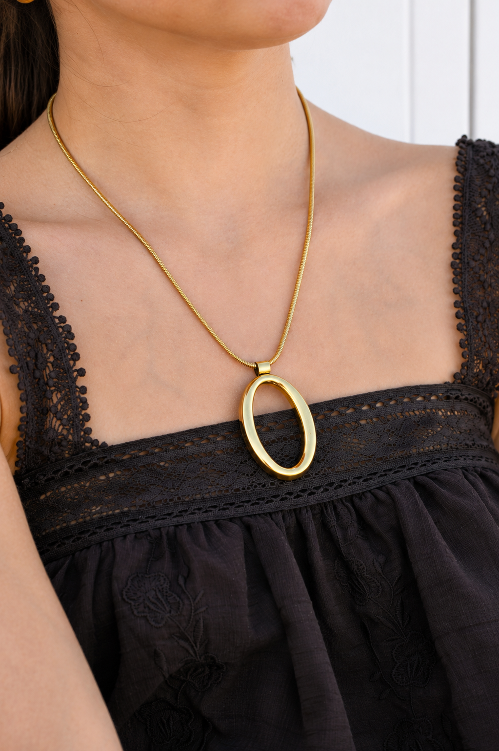 Halo collier - or