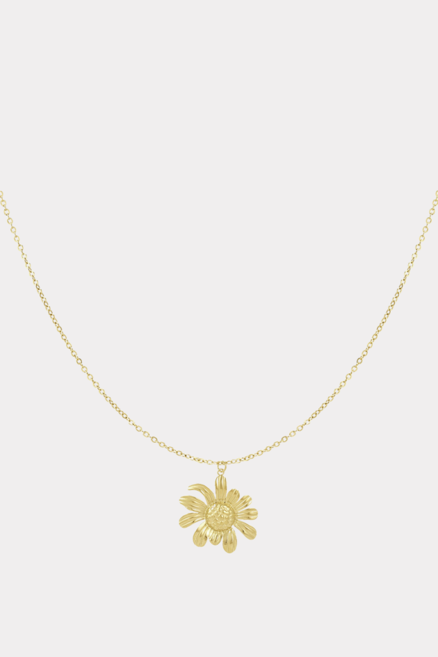 Happy daisy necklace gold fashiontiger