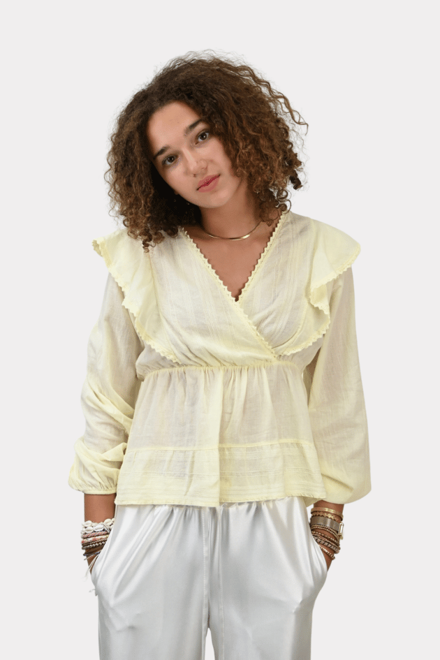 Holly blouse - pale yellow