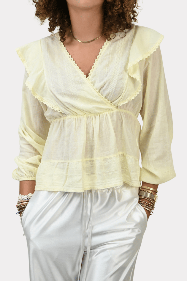 Holly blouse - pale yellow