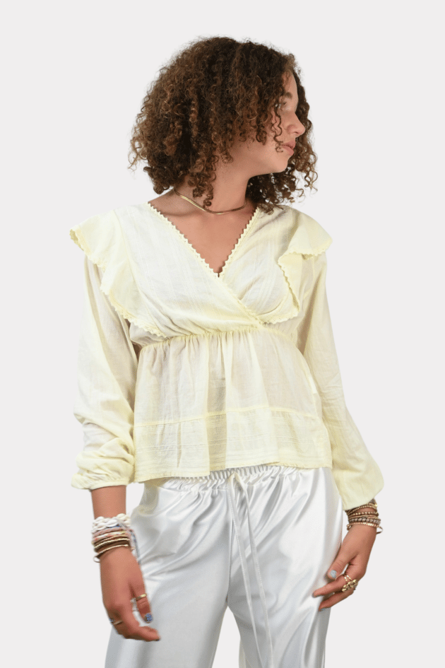 Holly blouse - pale yellow