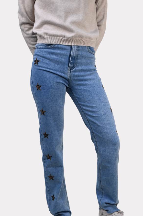 <tc>Sky full of tiger stars jeans - blue</tc>