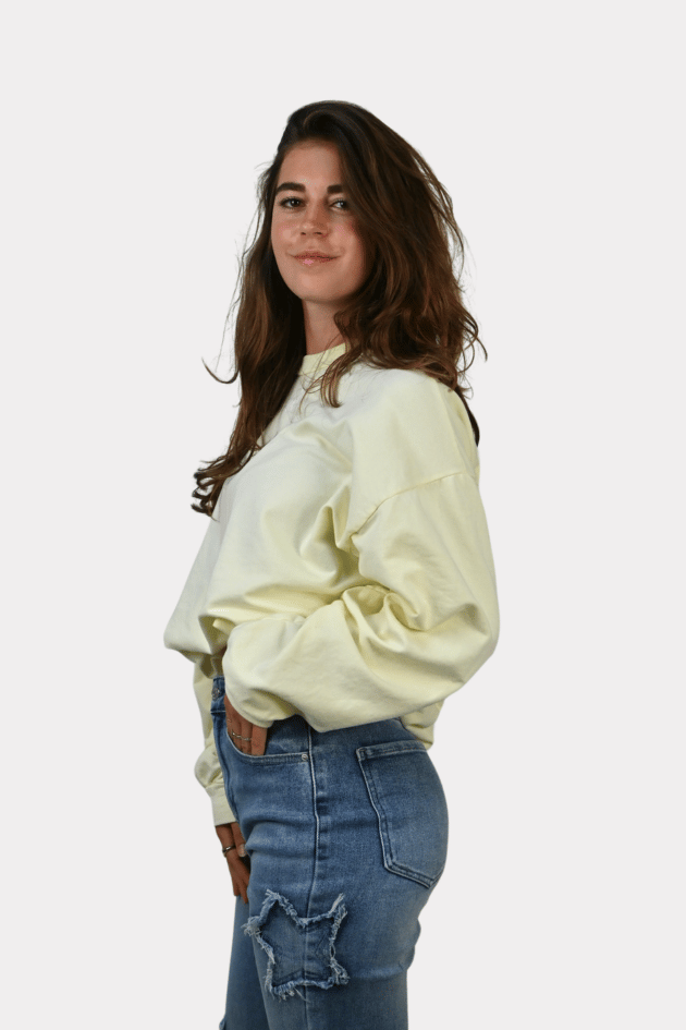 Club Fashiontiger sweatshirt - pale yellow