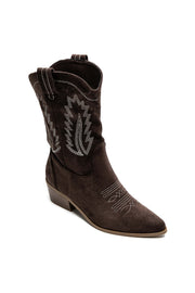 Jade cowboy boots - donker bruin