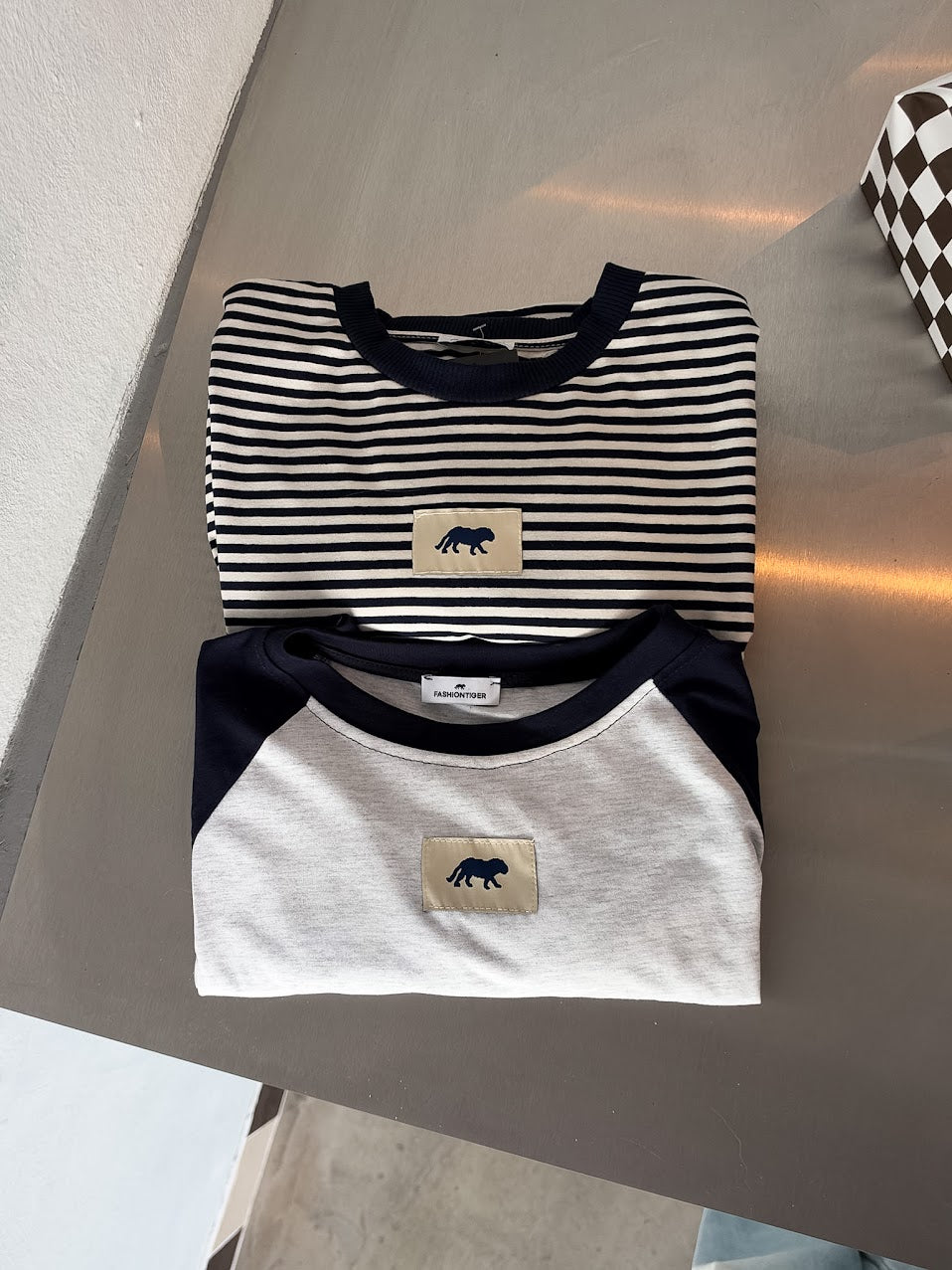 Tiger baseball long-sleeve - navy/grey