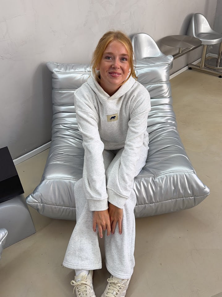 Tiger Star Lounge Hoodie - grau