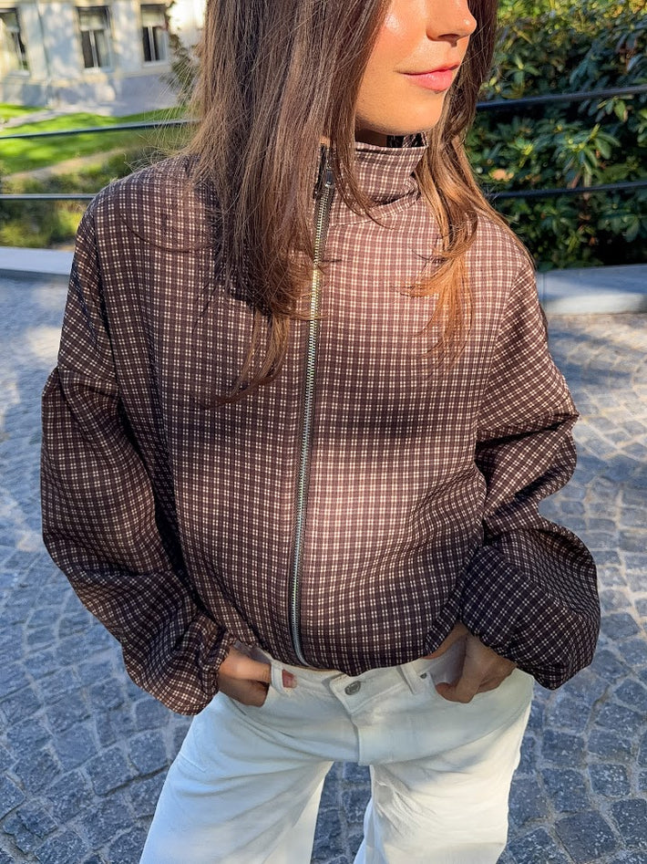 Autumn jacket check - bruin