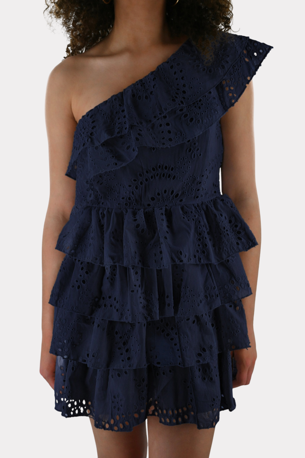 Sweet summer ruffle dress - navy