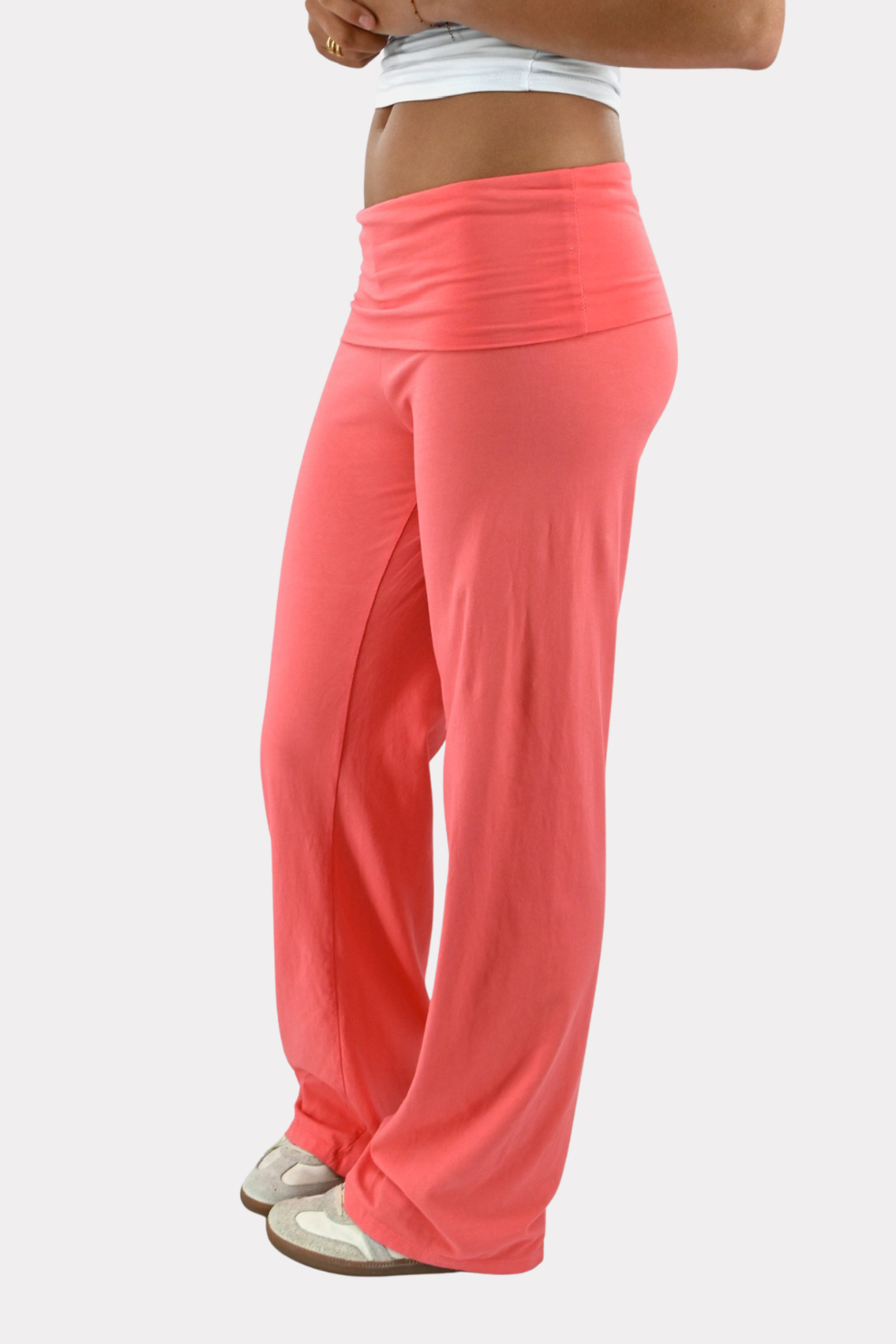 It girl pants - koraal - Fashiontiger 