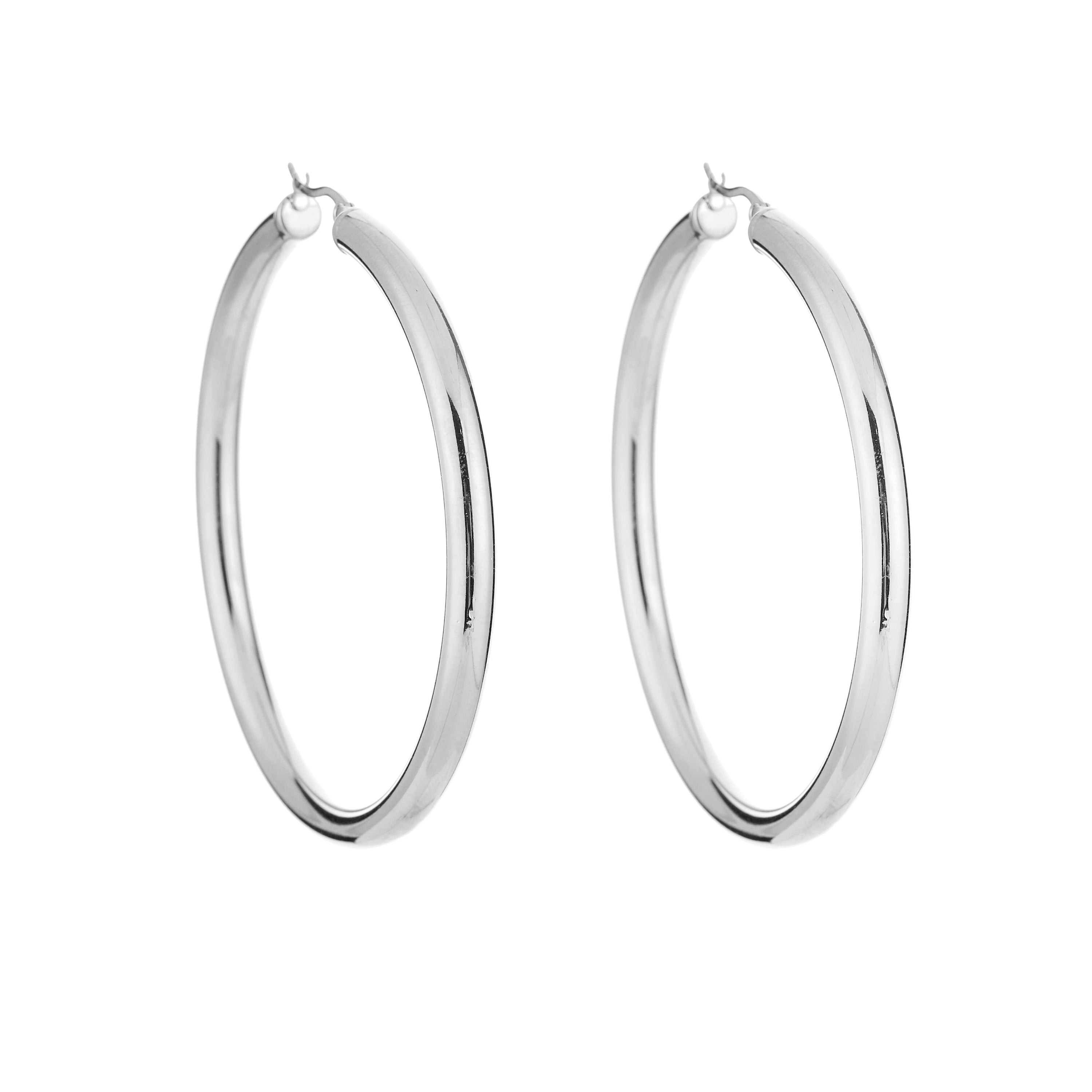 Hoops don't lie earrings - zilver