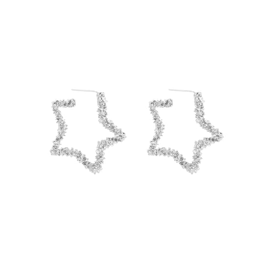 Staring at you earrings - zilver