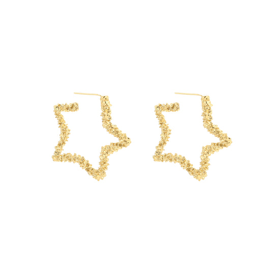 Staring at you earrings - goud