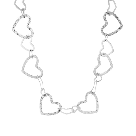 Bumble necklace  - zilver