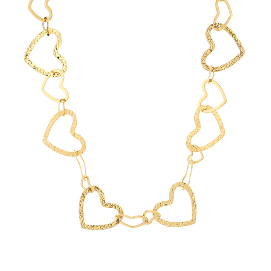 Bumble necklace  - goud