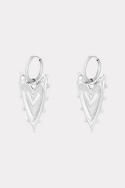 Joyful heart earrings silver fashiontiger