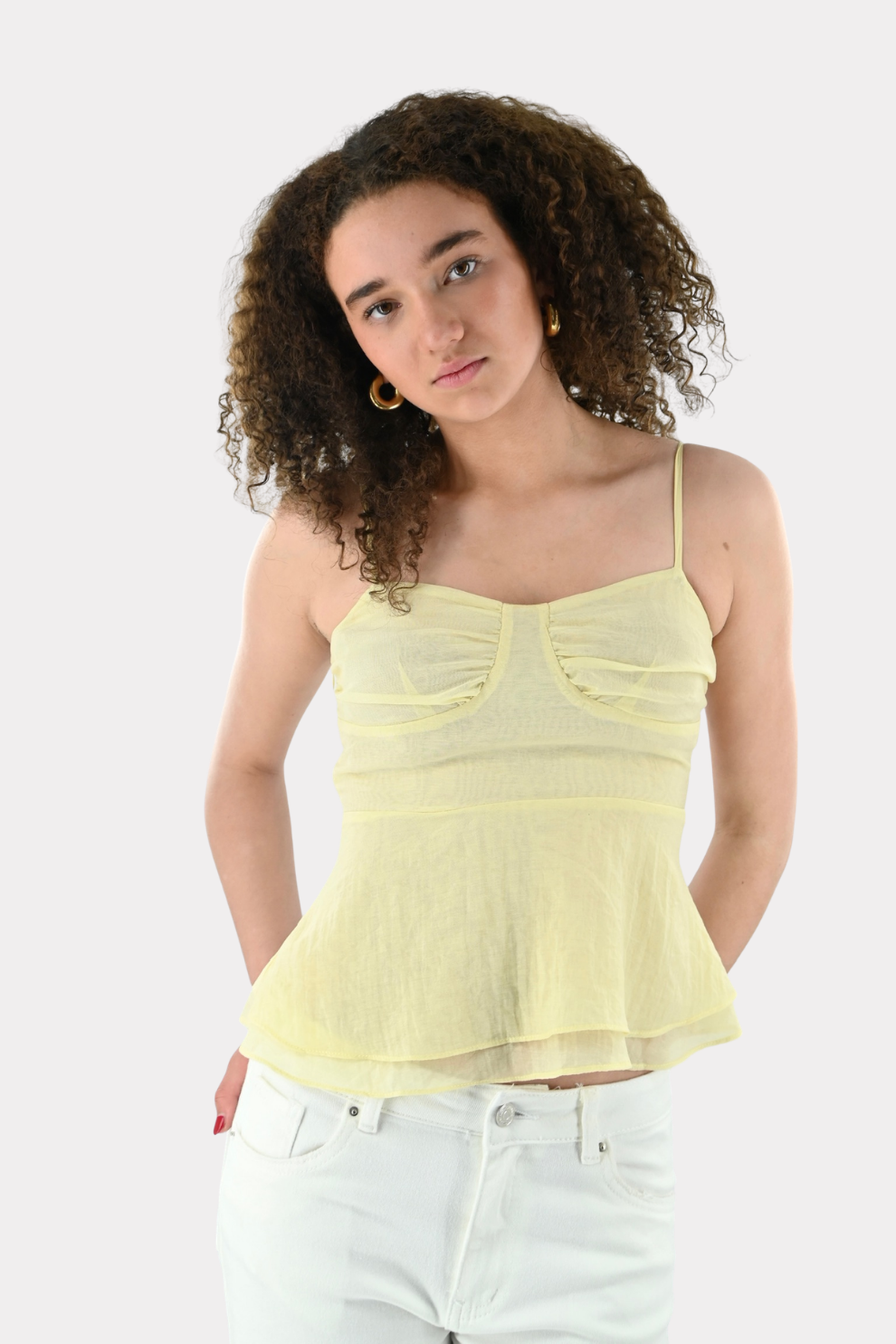 Lagoon top - geel - Fashiontiger 4