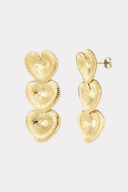 Love all over earrings - goud