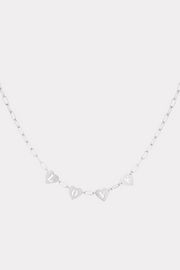 Loving link necklace silver fashiontiger