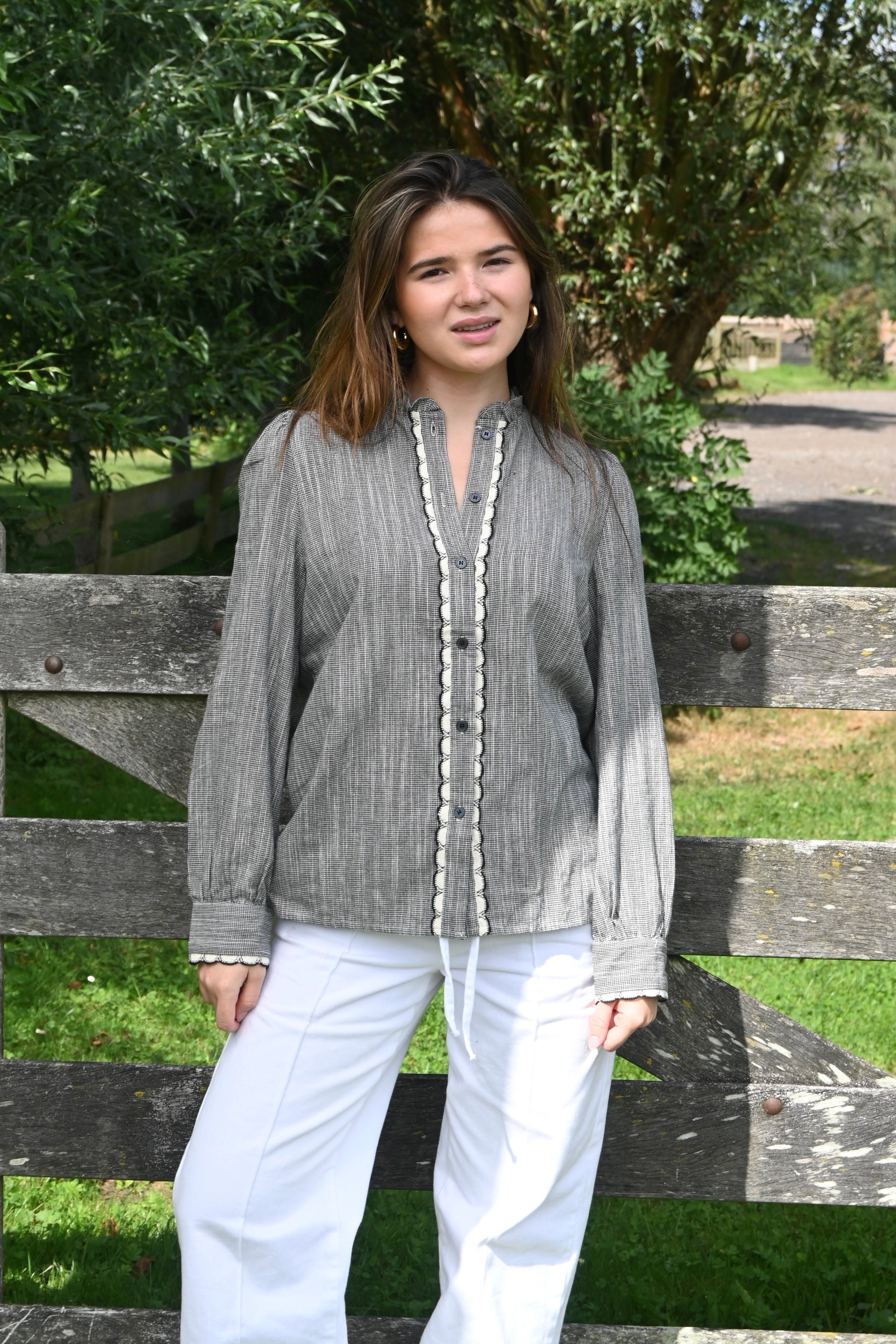 Lucia blouse - zwart -  fashiontiger