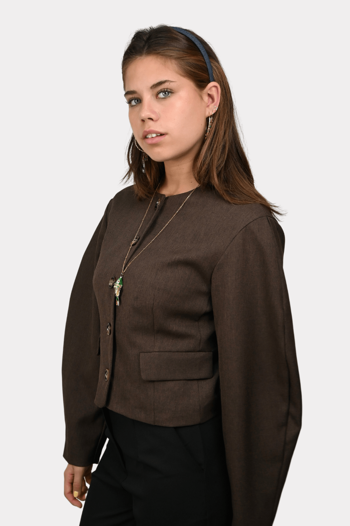 Lucy blazer - bruin - 2