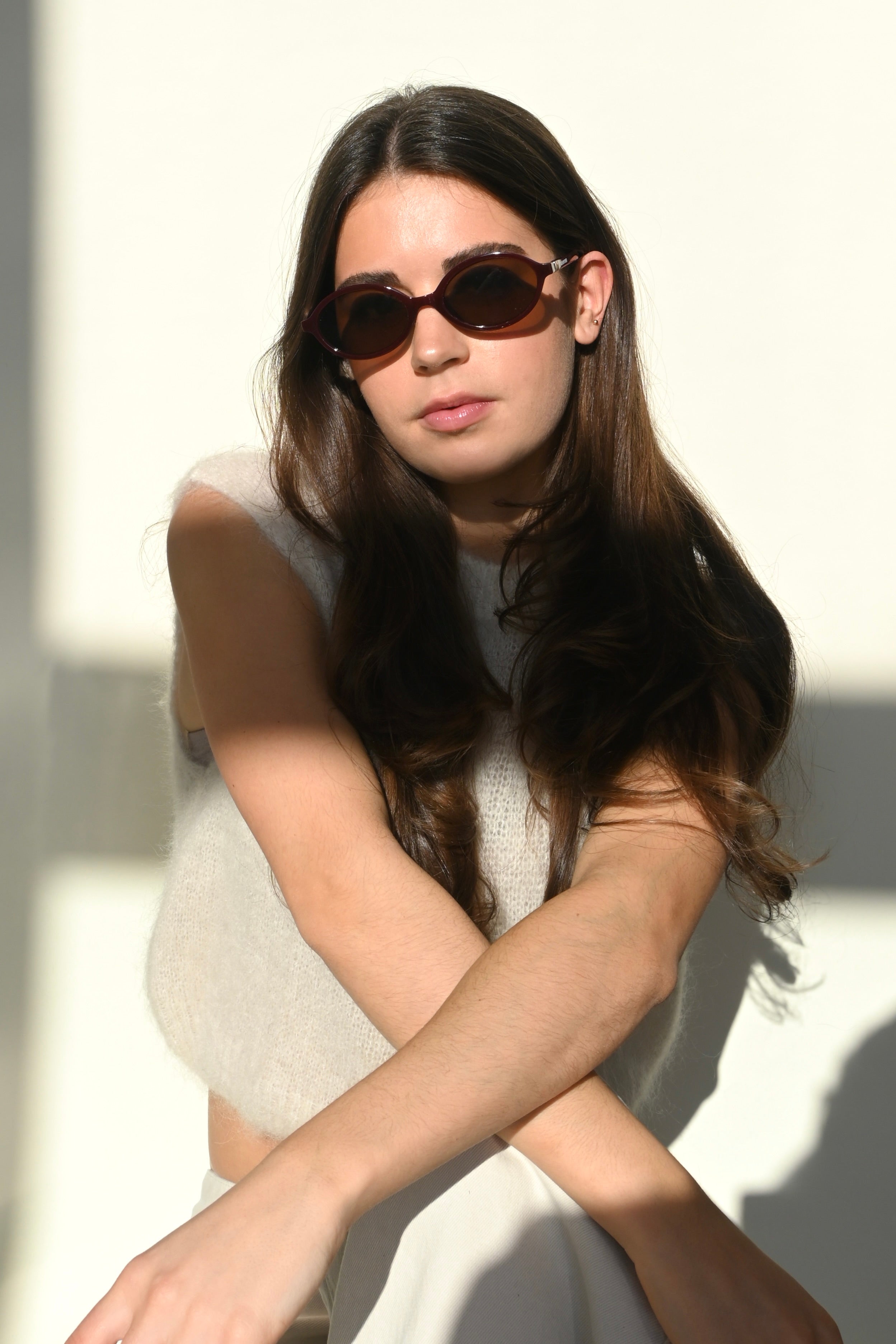 Oval sunnies - bordeaux - Fashiontiger 4