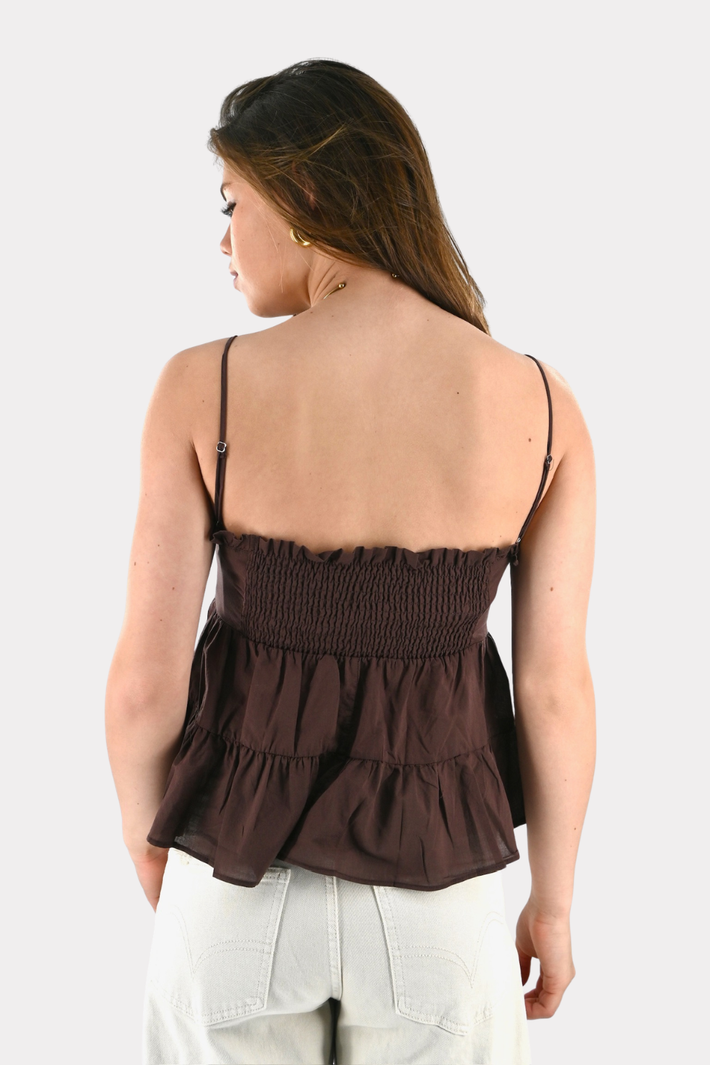 Pearl top - brown - Fashiontiger 8