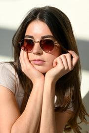 Retro sunnies - goud - Fashiontiger 1