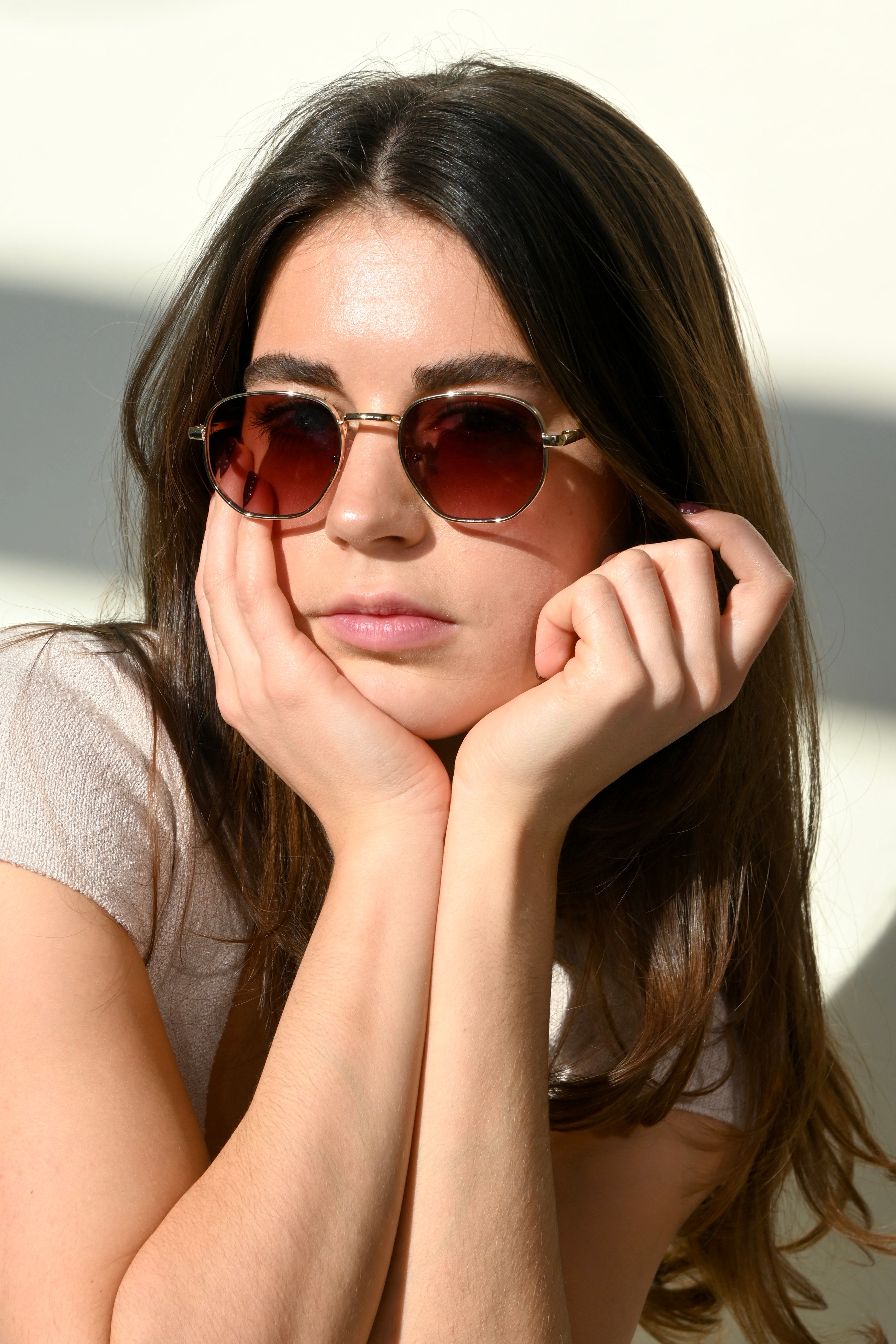 Retro sunnies - goud - Fashiontiger 1