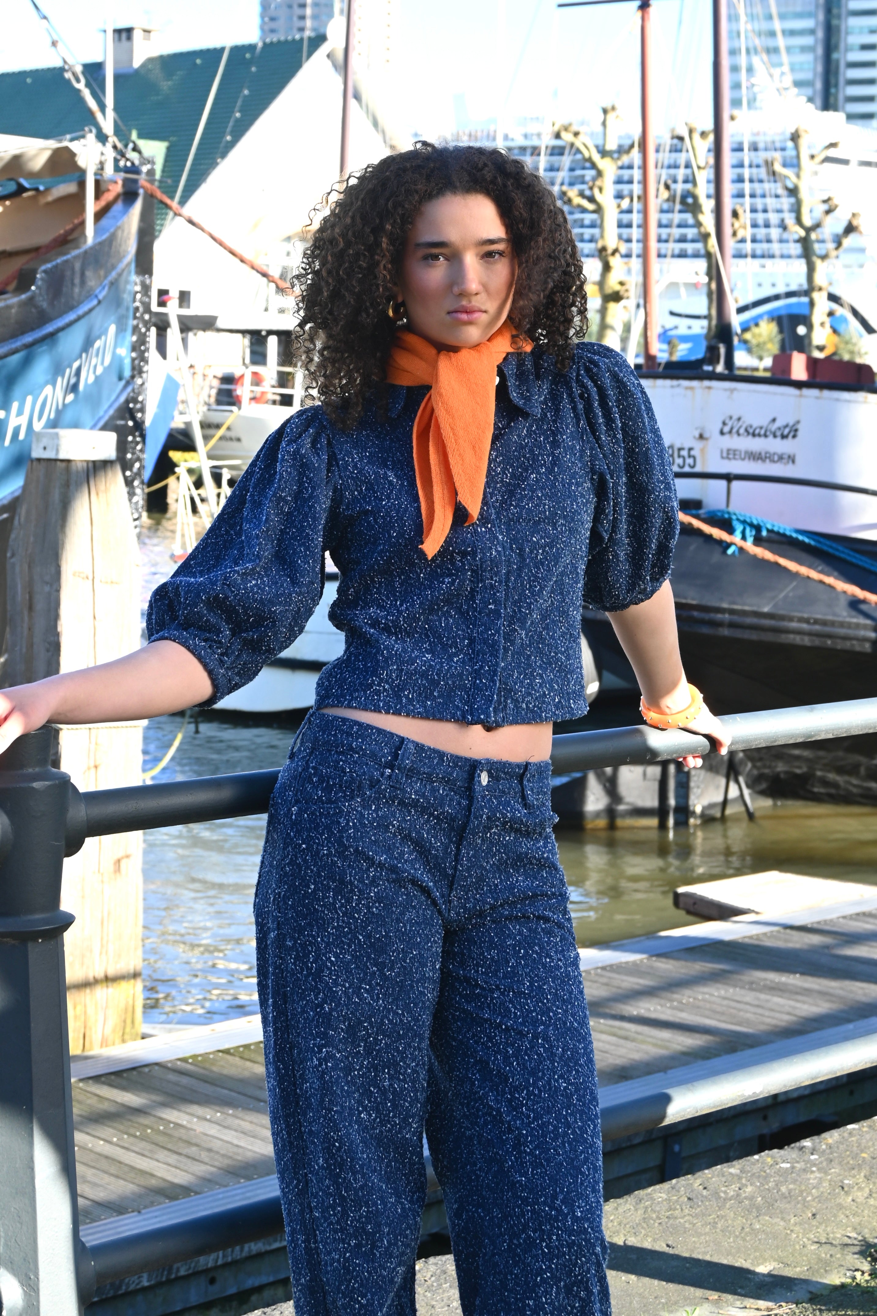 Royal scarf - oranje - Fashiontiger 1