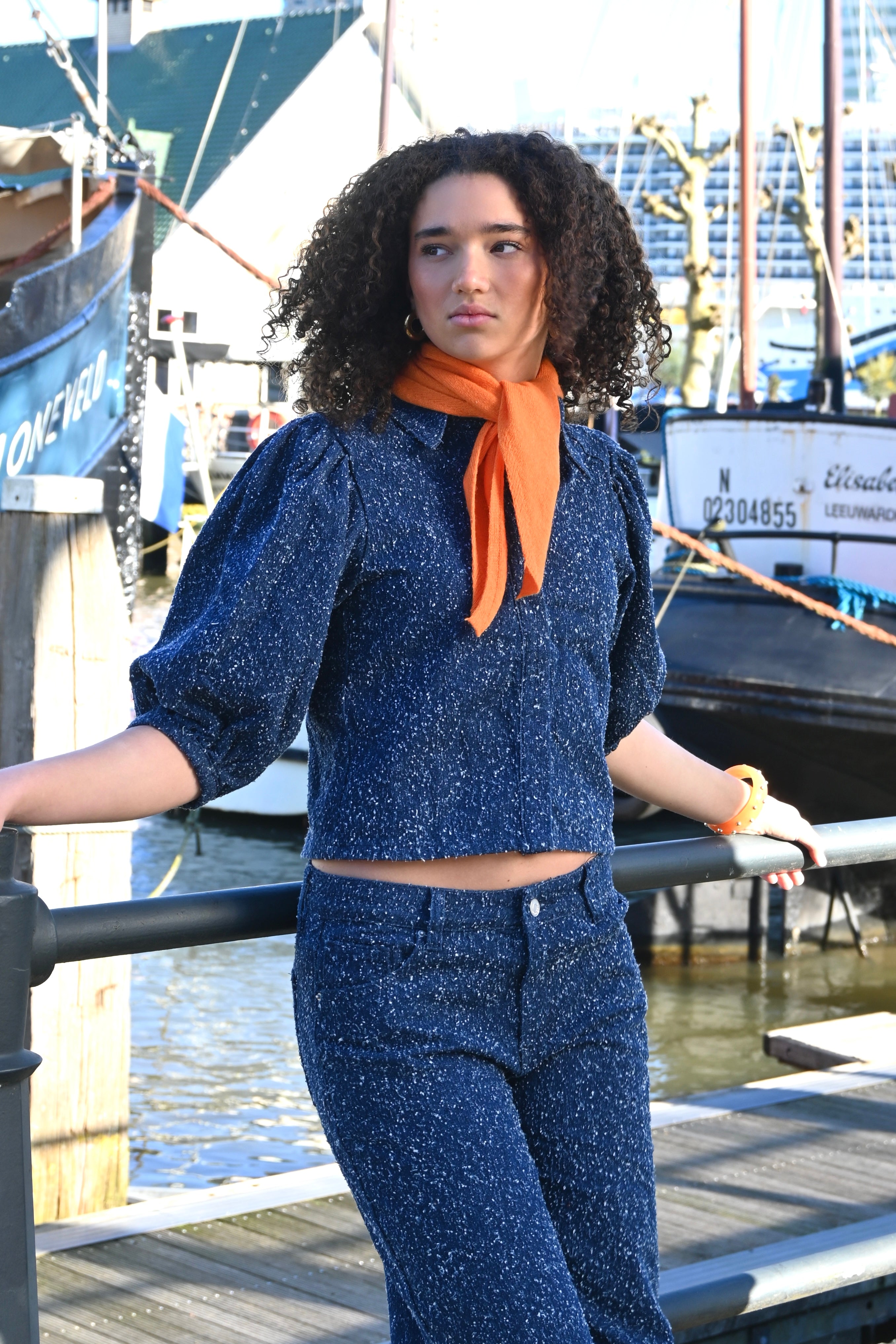 Royal scarf - oranje - Fashiontiger 2