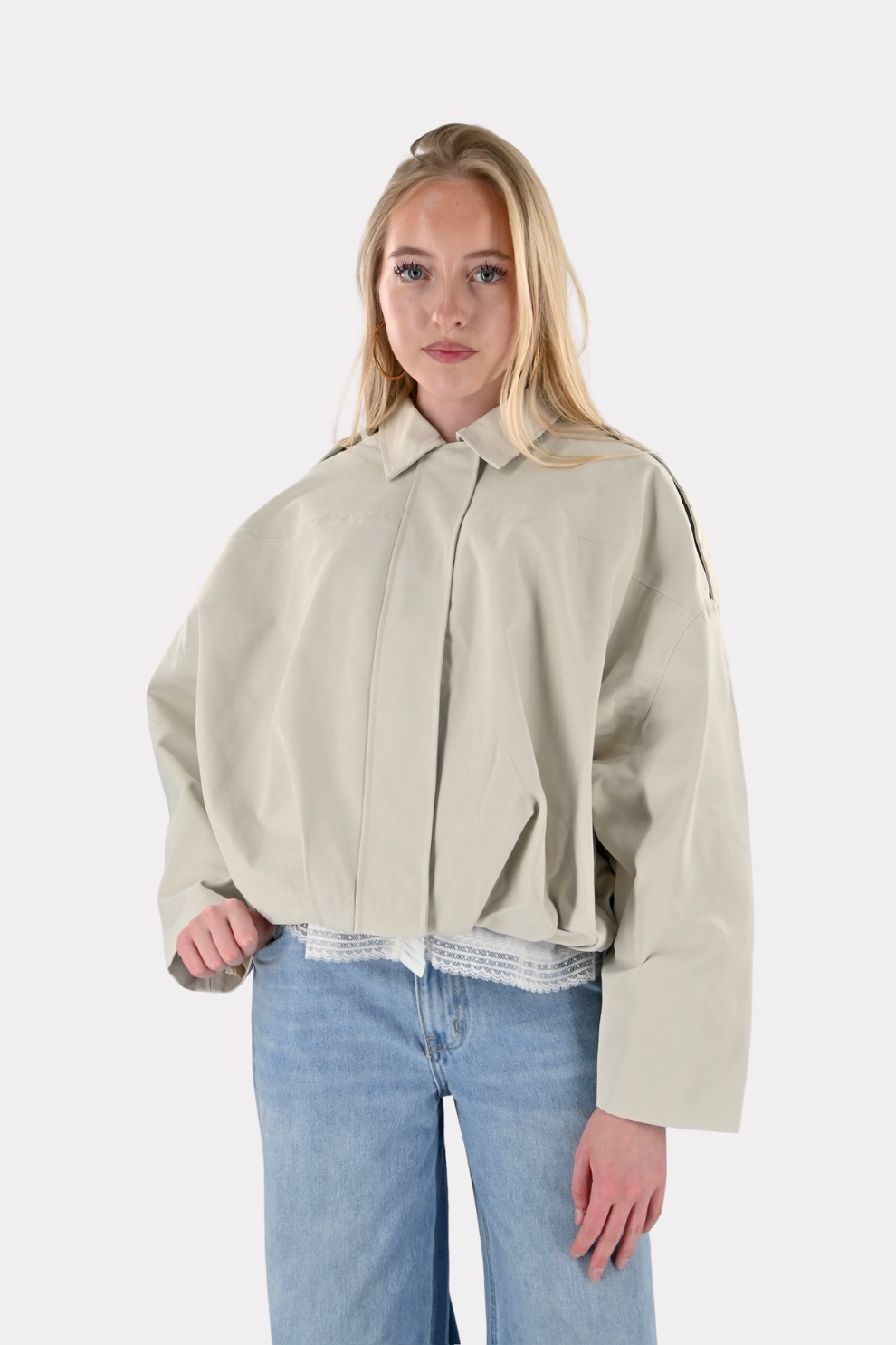 Saar jacket trenchcoat - beige - Fashiontiger 10