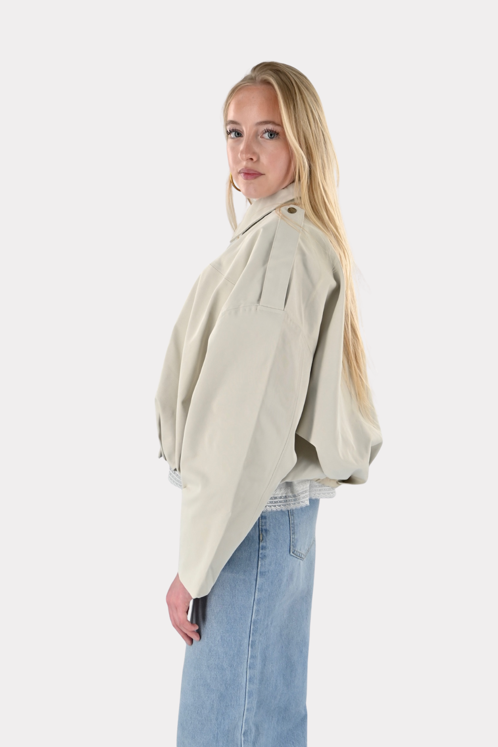 Saar jacket trenchcoat - beige - Fashiontiger 11